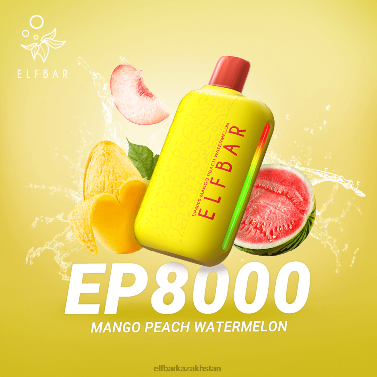 Disposable Vape New EP8000 Puffs ELFBAR Mango Peach Watermelon 8L86271
