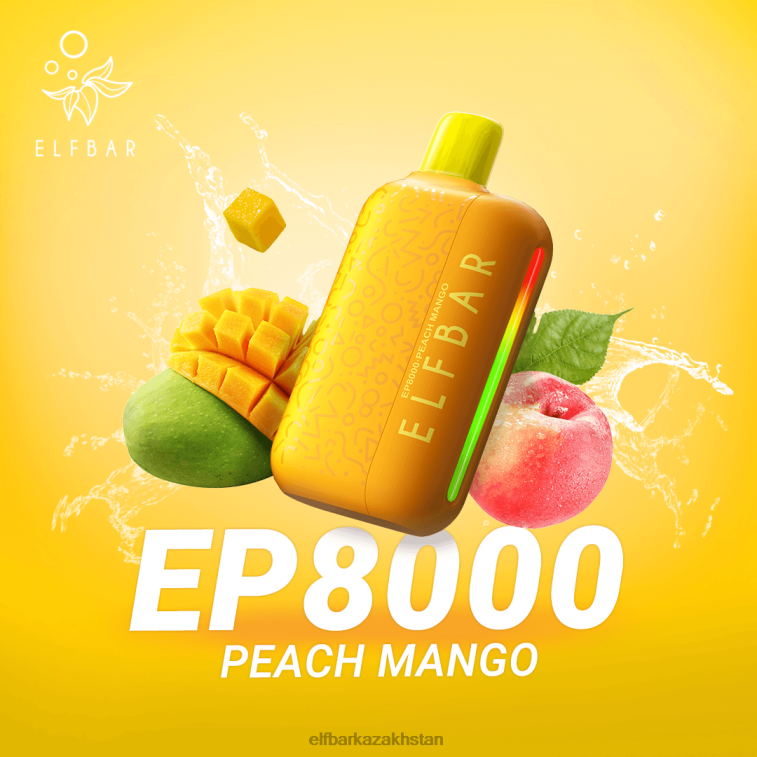 Disposable Vape New EP8000 Puffs ELFBAR Peach Mango 8L86274