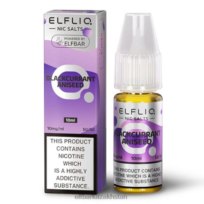 CV4D3177 ELFBAR ElfLiq Nic Salts - Blackcurrant Aniseed - 10ml-10 mg/ml Original