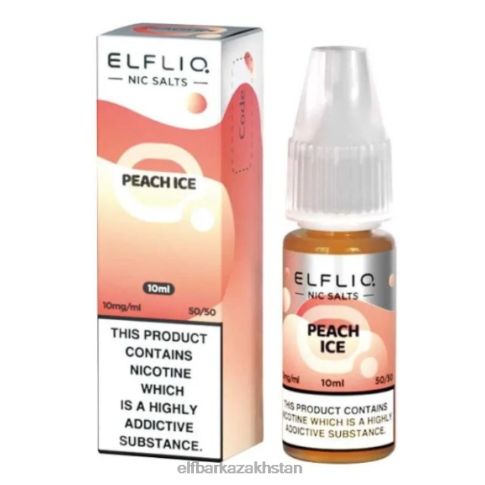 CV4D3185 ELFBAR ElfLiq Nic Salts - Peach Ice - 10ml-10 mg/ml Original