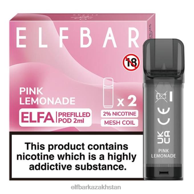 CV4D3111 ELFBAR Elfa Pre-Filled Pod - 2ml - 20mg (2 Pack) Pink Lemonade