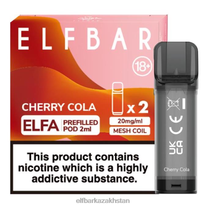 CV4D3113 ELFBAR Elfa Pre-Filled Pod - 2ml - 20mg (2 Pack) Cherry Cola