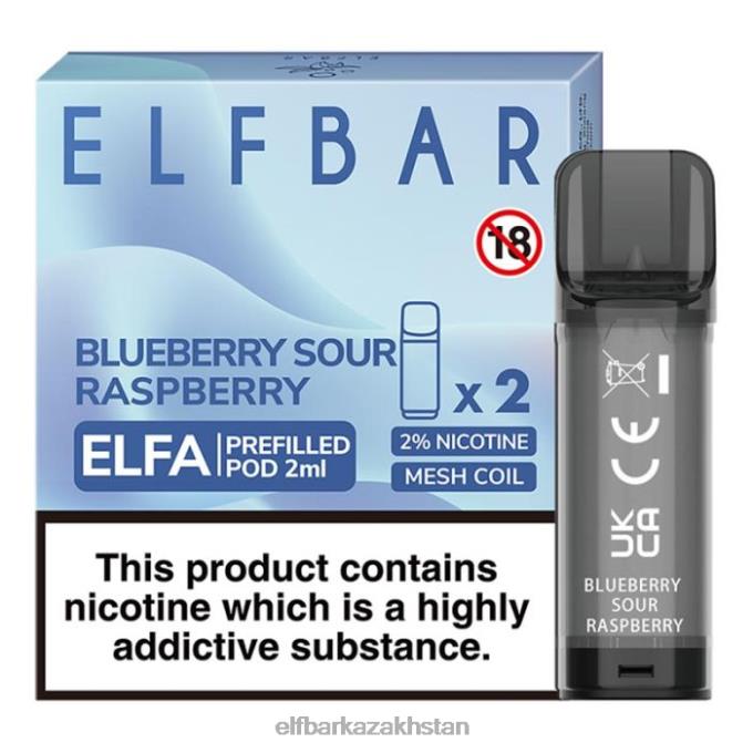 CV4D3114 ELFBAR Elfa Pre-Filled Pod - 2ml - 20mg (2 Pack) Blueberry Sour Raspberry